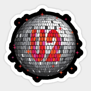 U2 Disco Ball | Red Sticker